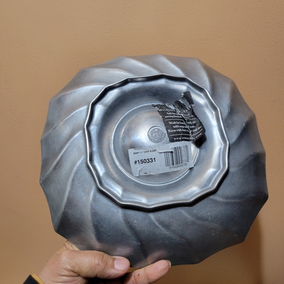 MCM Wilton Armetal Eddy 11"  Metal Chip and Dip Platter - Picture 3 of 6